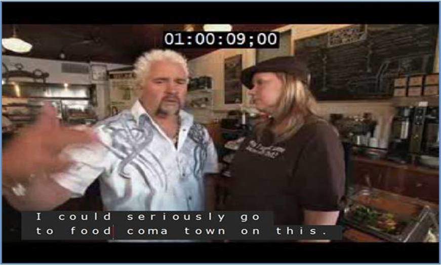Flavortown, Guy Fieri, Captions, Captioning, Food Coma Town