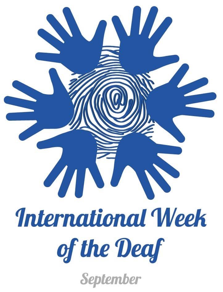 International Week of the Deaf Logo