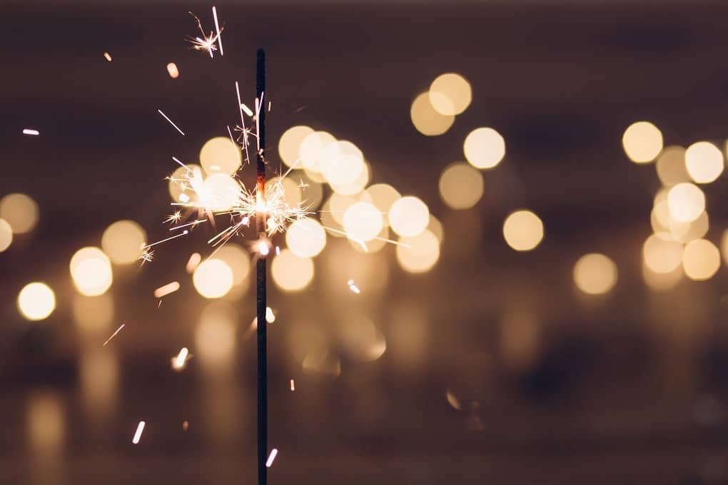 Abstract image of a sparkler