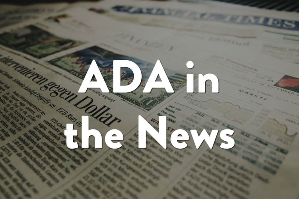 ADA in the News logo