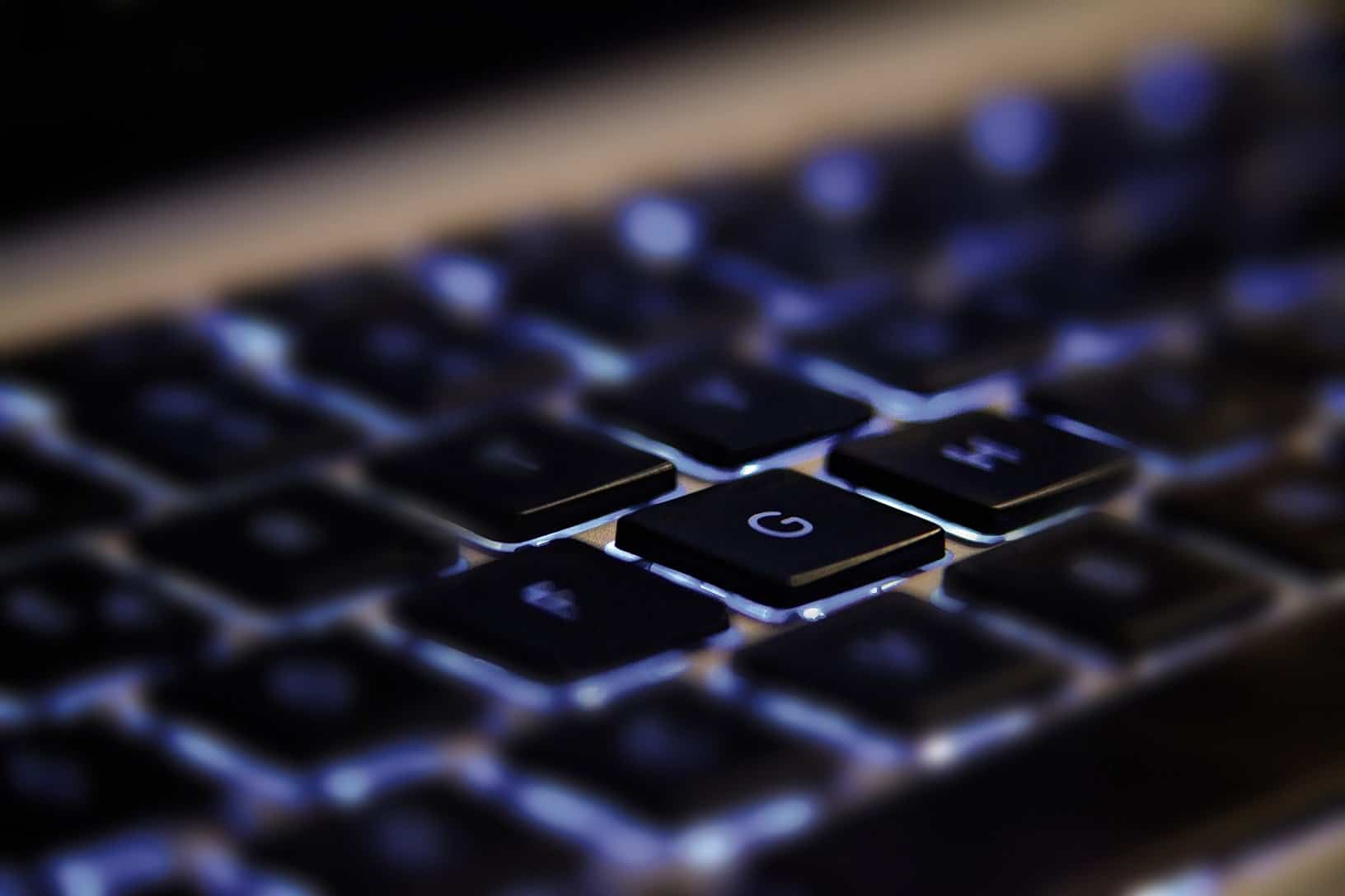 Close-up photo of a computer keyboard