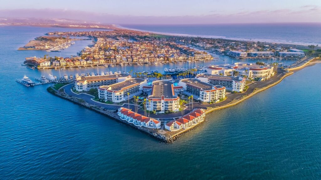 Aerial view of Coronado Bay Resort