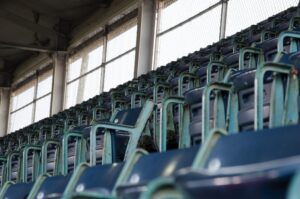 Baseball seats at Wrigley Field