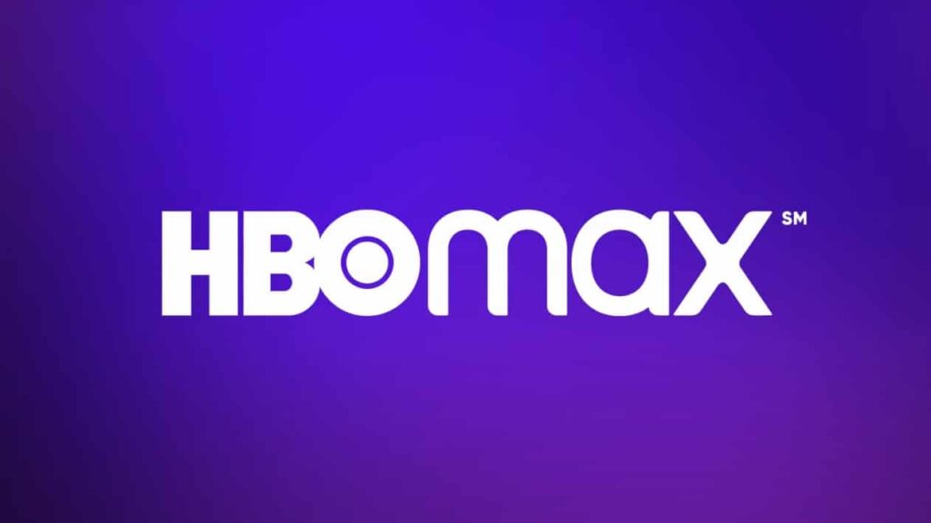 HBO Max logo on a purple background