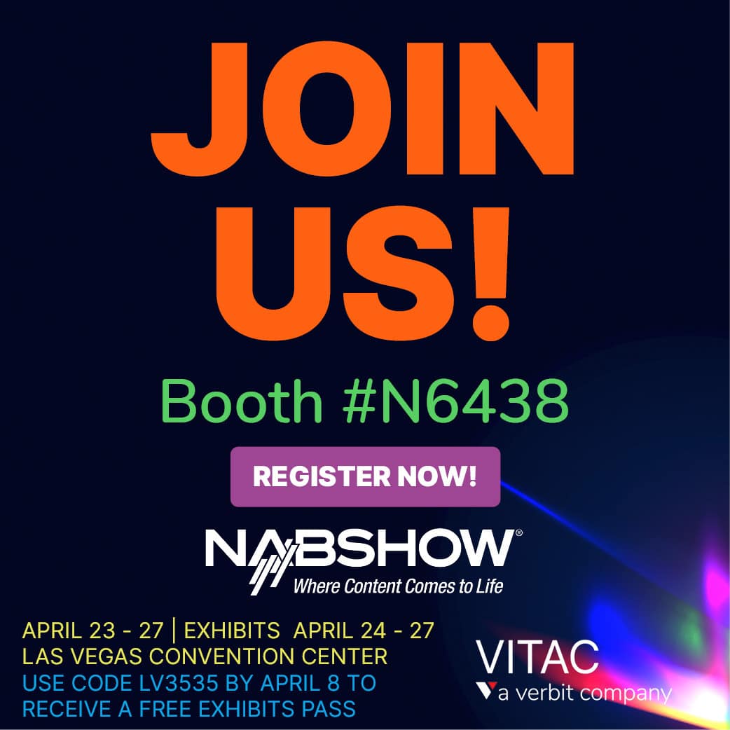 NAB Show registration invite, with the text 
