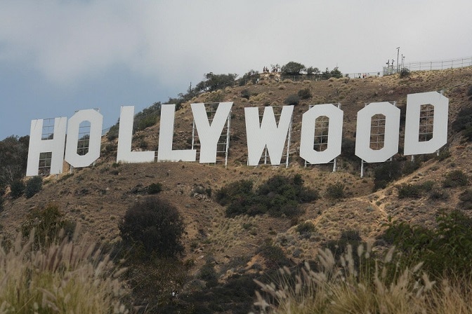 The Hollywood sign in Hollywood, California